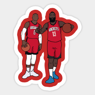 Russell Westbrook x James Harden Houston Rockets Tshirt Sticker